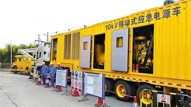 今天300kw發(fā)電機(jī)出租，為豐臺小區(qū)電力改造供電